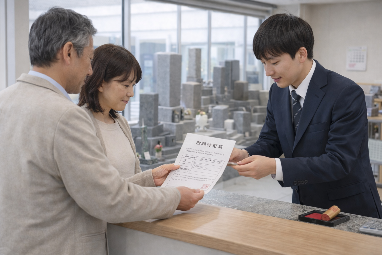 改葬許可証取得後のイメージ