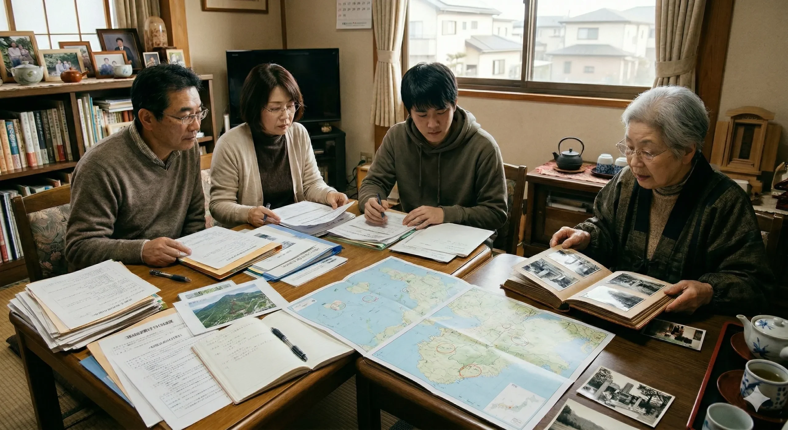 個人墓地を改葬する手順を調べるイメージ