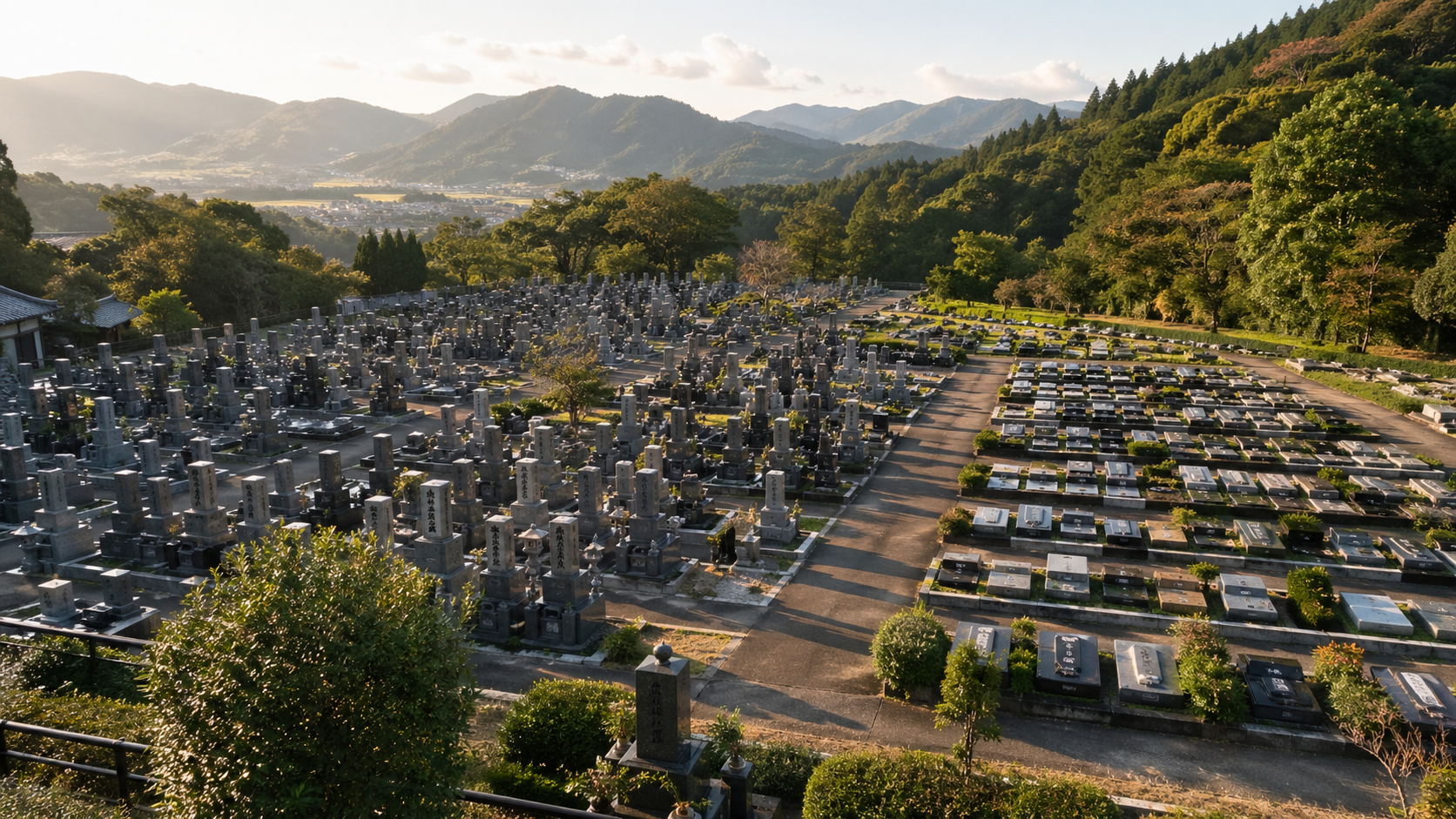 地域・宗派による墓石の人気の違いを示すイメージ画像