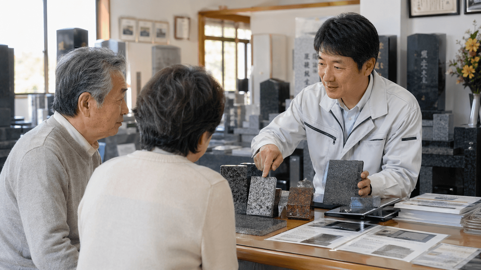 お墓の建立タイミングを考えているイメージ写真